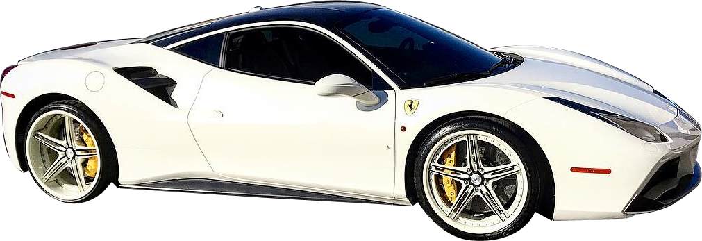 Ferrari 488 GTB with custom Asanti wheels and window tint by Luxury Auto Boutique in Las Vegas